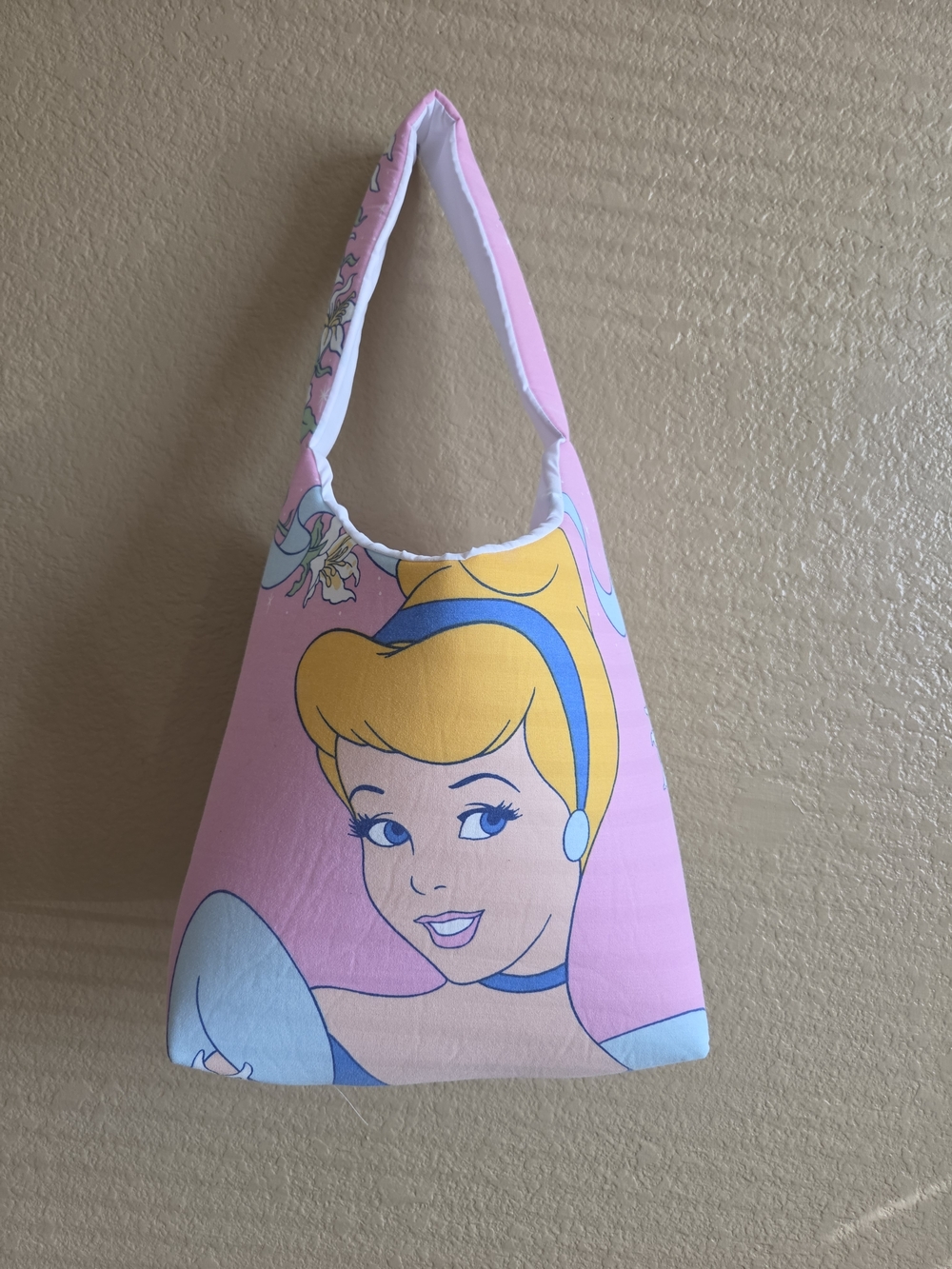 Disney vintage 90s Cinderella upycled sheets tote bag vacation disneyland
